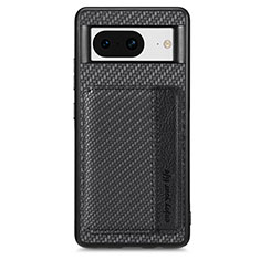 Funda Silicona Carcasa Ultrafina Goma con Magnetico S07D para Google Pixel 8 5G Negro