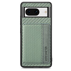 Funda Silicona Carcasa Ultrafina Goma con Magnetico S07D para Google Pixel 8 5G Verde