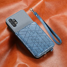 Funda Silicona Carcasa Ultrafina Goma con Magnetico S07D para Samsung Galaxy A32 4G Azul
