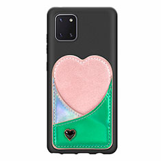 Funda Silicona Carcasa Ultrafina Goma con Magnetico S07D para Samsung Galaxy Note 10 Lite Verde