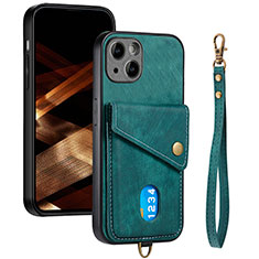 Funda Silicona Carcasa Ultrafina Goma con Magnetico S09D para Apple iPhone 13 Verde