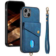 Funda Silicona Carcasa Ultrafina Goma con Magnetico S09D para Apple iPhone 14 Azul