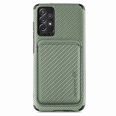 Funda Silicona Carcasa Ultrafina Goma con Magnetico S09D para Samsung Galaxy A52 4G Verde