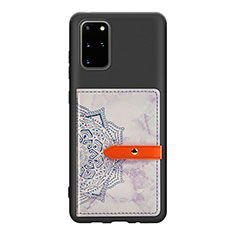 Funda Silicona Carcasa Ultrafina Goma con Magnetico S09D para Samsung Galaxy S20 Plus 5G Morado