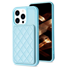 Funda Silicona Carcasa Ultrafina Goma con Magnetico S10D para Apple iPhone 13 Pro Max Azul Cielo