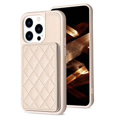 Funda Silicona Carcasa Ultrafina Goma con Magnetico S10D para Apple iPhone 16 Pro Max Oro