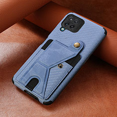 Funda Silicona Carcasa Ultrafina Goma con Magnetico S10D para Samsung Galaxy A12 5G Azul