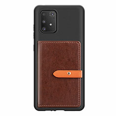 Funda Silicona Carcasa Ultrafina Goma con Magnetico S10D para Samsung Galaxy M80S Marron