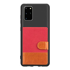 Funda Silicona Carcasa Ultrafina Goma con Magnetico S10D para Samsung Galaxy S20 Plus Rojo