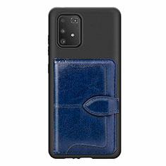 Funda Silicona Carcasa Ultrafina Goma con Magnetico S11D para Samsung Galaxy S10 Lite Azul