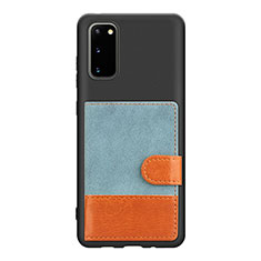 Funda Silicona Carcasa Ultrafina Goma con Magnetico S11D para Samsung Galaxy S20 5G Azul