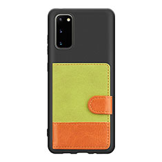 Funda Silicona Carcasa Ultrafina Goma con Magnetico S11D para Samsung Galaxy S20 Verde