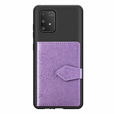 Funda Silicona Carcasa Ultrafina Goma con Magnetico S12D para Samsung Galaxy M80S Morado