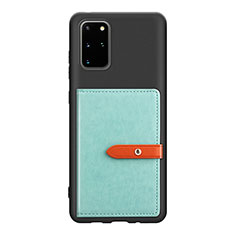 Funda Silicona Carcasa Ultrafina Goma con Magnetico S12D para Samsung Galaxy S20 Plus Azul Claro