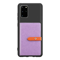 Funda Silicona Carcasa Ultrafina Goma con Magnetico S12D para Samsung Galaxy S20 Plus Morado