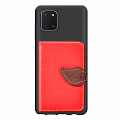 Funda Silicona Carcasa Ultrafina Goma con Magnetico S15D para Samsung Galaxy Note 10 Lite Rojo