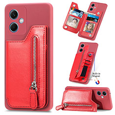 Funda Silicona Carcasa Ultrafina Goma con Magnetico SD1 para Xiaomi Redmi Note 12 5G Rojo