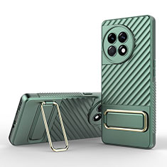 Funda Silicona Carcasa Ultrafina Goma con Soporte KC1 para OnePlus Ace 2 5G Verde