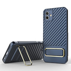 Funda Silicona Carcasa Ultrafina Goma con Soporte KC1 para Samsung Galaxy A04 4G Azul