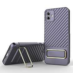 Funda Silicona Carcasa Ultrafina Goma con Soporte KC1 para Samsung Galaxy A04 4G Purpura Claro