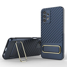 Funda Silicona Carcasa Ultrafina Goma con Soporte KC1 para Samsung Galaxy A13 4G Azul