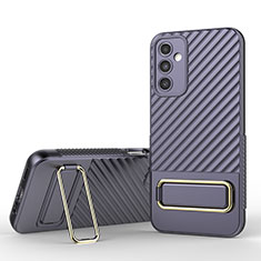 Funda Silicona Carcasa Ultrafina Goma con Soporte KC1 para Samsung Galaxy A14 4G Purpura Claro