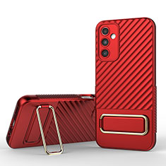 Funda Silicona Carcasa Ultrafina Goma con Soporte KC1 para Samsung Galaxy A14 4G Rojo