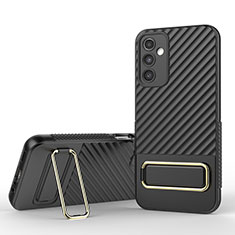 Funda Silicona Carcasa Ultrafina Goma con Soporte KC1 para Samsung Galaxy Jump3 5G Negro