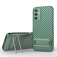 Funda Silicona Carcasa Ultrafina Goma con Soporte KC1 para Samsung Galaxy Jump3 5G Verde