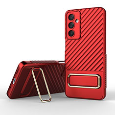 Funda Silicona Carcasa Ultrafina Goma con Soporte KC1 para Samsung Galaxy M54 5G Rojo