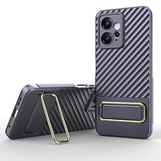 Funda Silicona Carcasa Ultrafina Goma con Soporte KC1 para Xiaomi Redmi Note 12 4G Purpura Claro