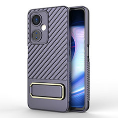 Funda Silicona Carcasa Ultrafina Goma con Soporte KC2 para OnePlus Nord CE 3 Lite 5G Purpura Claro