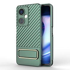 Funda Silicona Carcasa Ultrafina Goma con Soporte KC2 para OnePlus Nord CE 3 Lite 5G Verde