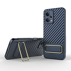 Funda Silicona Carcasa Ultrafina Goma con Soporte KC2 para Xiaomi Redmi Note 12 5G Azul