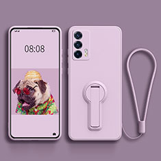 Funda Silicona Carcasa Ultrafina Goma con Soporte para Realme GT 5G Purpura Claro