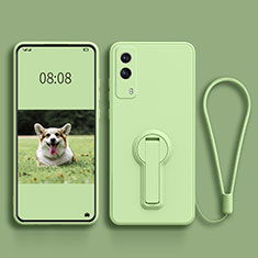 Funda Silicona Carcasa Ultrafina Goma con Soporte para Vivo V21e 5G Verde