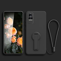 Funda Silicona Carcasa Ultrafina Goma con Soporte para Xiaomi Civi 1S 5G Negro