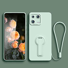 Funda Silicona Carcasa Ultrafina Goma con Soporte para Xiaomi Mi 13 5G Menta Verde