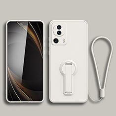 Funda Silicona Carcasa Ultrafina Goma con Soporte S01 para Xiaomi Mi 12 Lite NE 5G Blanco