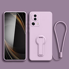 Funda Silicona Carcasa Ultrafina Goma con Soporte S01 para Xiaomi Mi 13 Lite 5G Purpura Claro