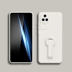 Funda Silicona Carcasa Ultrafina Goma con Soporte S01 para Xiaomi Redmi K50 Pro 5G Blanco