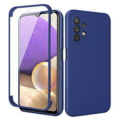 Funda Silicona Carcasa Ultrafina Goma Frontal y Trasera 360 Grados MJ1 para Samsung Galaxy A32 4G Azul