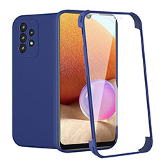 Funda Silicona Carcasa Ultrafina Goma Frontal y Trasera 360 Grados para Samsung Galaxy A32 4G Azul