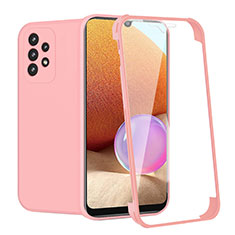 Funda Silicona Carcasa Ultrafina Goma Frontal y Trasera 360 Grados para Samsung Galaxy A32 4G Rosa