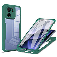 Funda Silicona Carcasa Ultrafina Goma Frontal y Trasera 360 Grados para Xiaomi Mi 13T 5G Verde