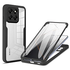 Funda Silicona Carcasa Ultrafina Goma Frontal y Trasera 360 Grados para Xiaomi Mi 14 5G Negro