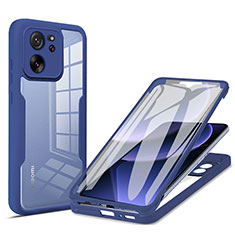 Funda Silicona Carcasa Ultrafina Goma Frontal y Trasera 360 Grados para Xiaomi Redmi K60 Ultra 5G Azul