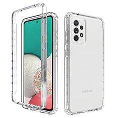 Funda Silicona Carcasa Ultrafina Transparente Goma Frontal y Trasera 360 Grados Gradiente JX1 para Samsung Galaxy A33 5G Claro