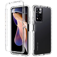 Funda Silicona Carcasa Ultrafina Transparente Goma Frontal y Trasera 360 Grados Gradiente JX1 para Xiaomi Poco X4 NFC Claro