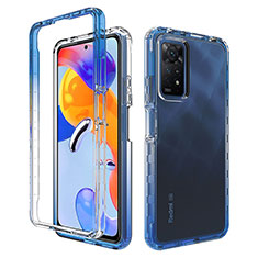 Funda Silicona Carcasa Ultrafina Transparente Goma Frontal y Trasera 360 Grados Gradiente JX1 para Xiaomi Redmi Note 12 Pro 4G Azul